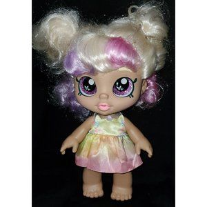 Kindi Kids MYSTABELLA DOLL w/Dress pink purple hair big glittery eyes Moose Toys